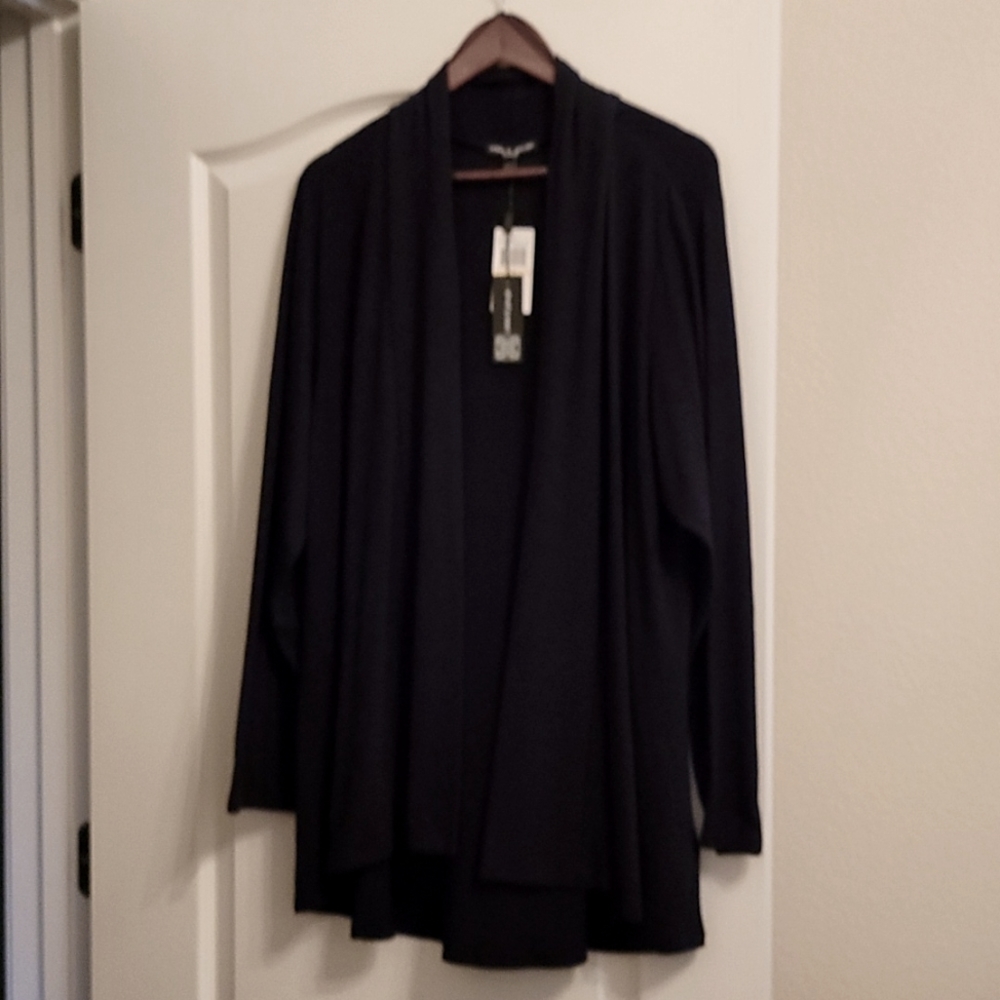 Cable & Gauge long sleeved overpiece jacket top, size 2X, NWT